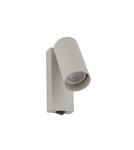 Reading wall lamps - Nowodvorski FOURTY Wall-mounted Adjustable with switch Max wattage 10W only LED GU10 R35 Silk gray 11765 - product 4