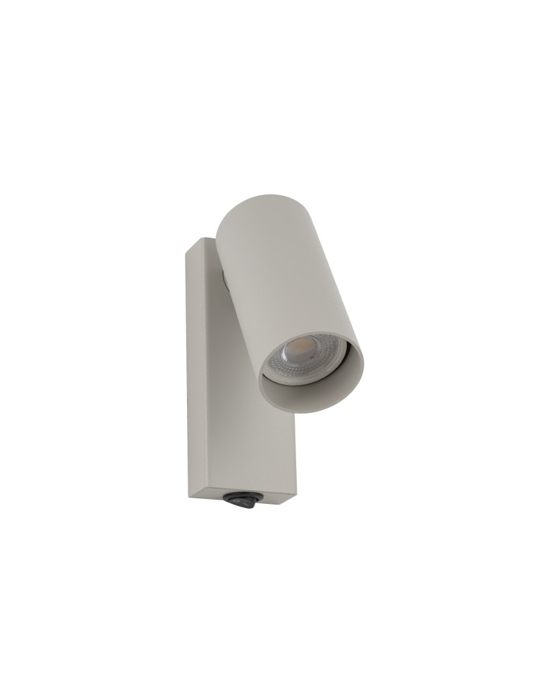 Reading wall lamps - Nowodvorski FOURTY Wall-mounted Adjustable with switch Max wattage 10W only LED GU10 R35 Silk gray 11765 - product kolory-swiatla.pl 4
