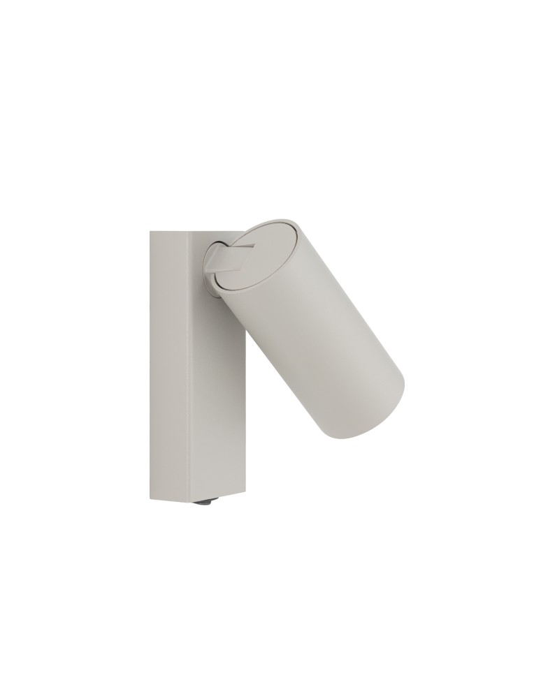 Reading wall lamps - Nowodvorski FOURTY Wall-mounted Adjustable with switch Max wattage 10W only LED GU10 R35 Silk gray 11765 - product kolory-swiatla.pl 5