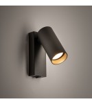 Nowodvorski FOURTY  Ścienna Regulowany z włącznikiem Max moc 10W only LED GU10 R35  Umbra gray 11766