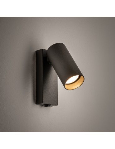 Nowodvorski FOURTY Wall mounted Adjustable with switch Max wattage 10W only LED GU10 R35 Umbra gray 11766 - product 2