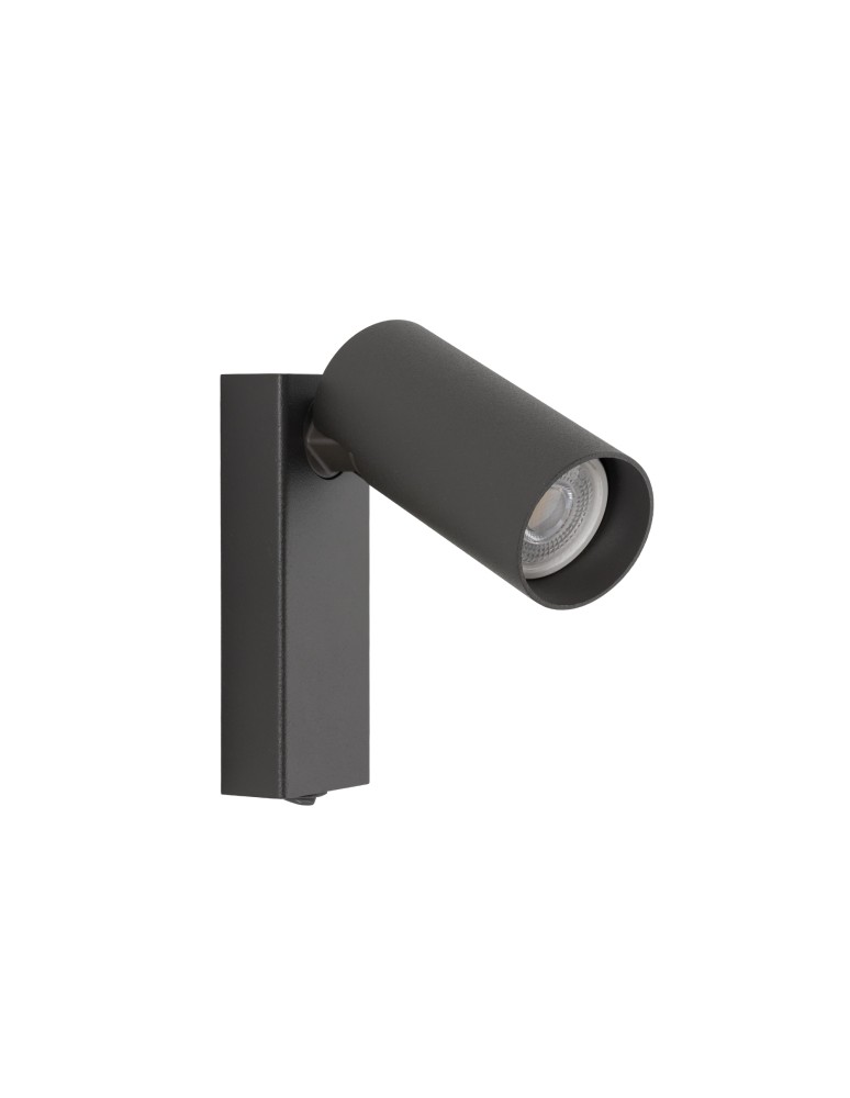 Reading wall lamps - Nowodvorski FOURTY Wall mounted Adjustable with switch Max wattage 10W only LED GU10 R35 Umbra gray 11766 - product kolory-swiatla.pl 3