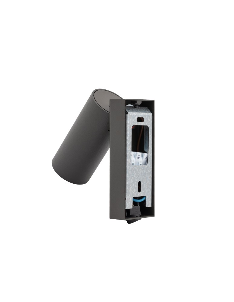 Nowodvorski FOURTY  Ścienna Regulowany z włącznikiem Max moc 10W only LED GU10 R35  Umbra gray 11766