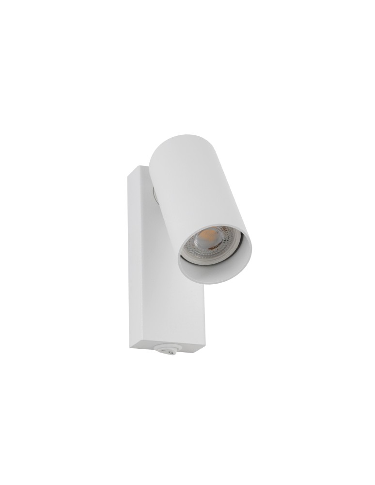 Nowodvorski FOURTY  Ścienna Regulowany z włącznikiem Max moc 10W only LED GU10 R35  Biały 11764