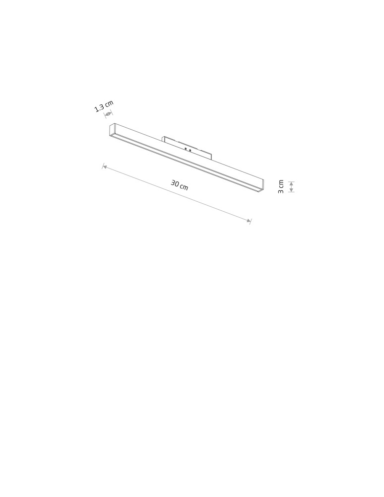 Magnetic rail lamps - Nowodvorski NANO - LVM LINE OUT LED 10W Rail systems 1-circuit low voltage 24V NANO-LVM led lamps Max power 10W LED 3000 - product kolory-swiatla.pl 8