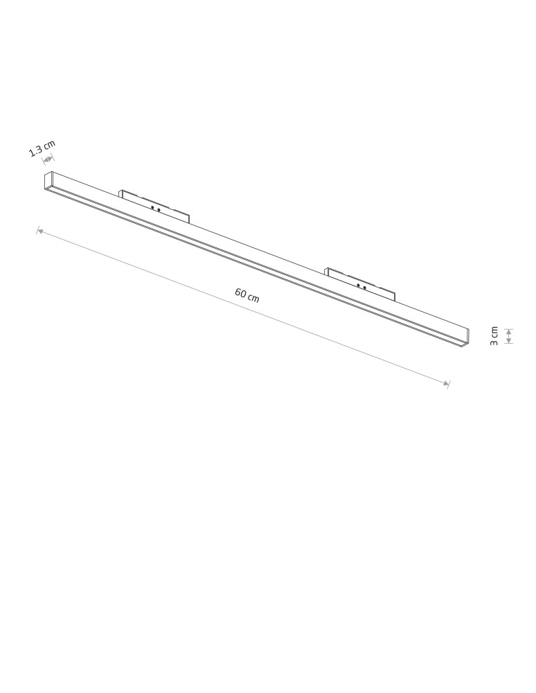 Magnetic rail lamps - Nowodvorski NANO - LVM LINE OUT LED 20W Rail systems 1-circuit low voltage 24V NANO-LVM led lamps Max power 20W LED 3000 - product kolory-swiatla.pl 8