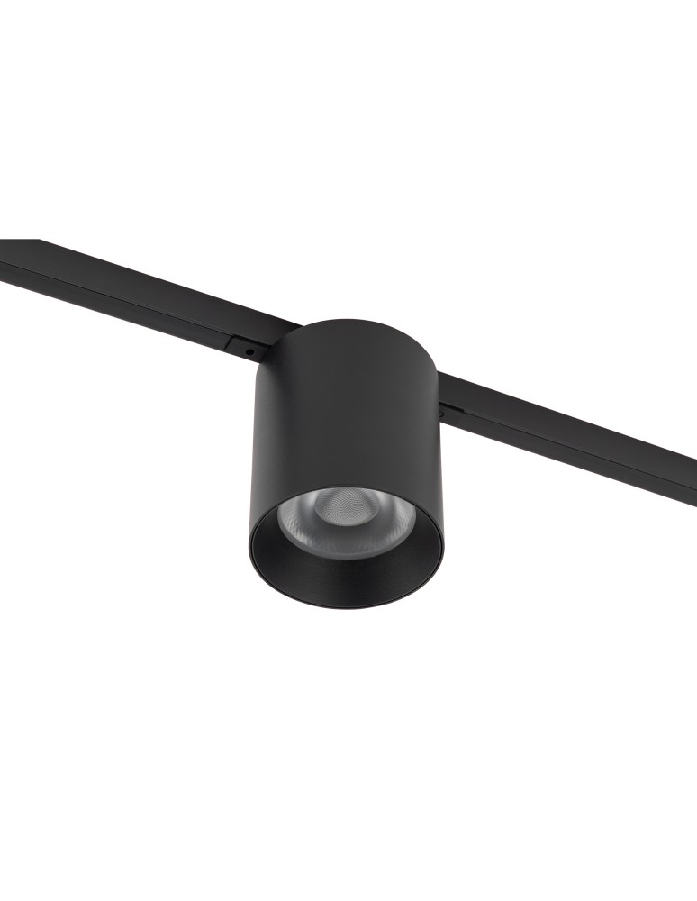 Magnetic rail lamps - Nowodvorski NANO - LVM MUG LED 7W Rail systems 1-circuit low voltage 24V NANO-LVM led lamps Max wattage 7W LED 3000K Black. - product kolory-swiatla.pl 3