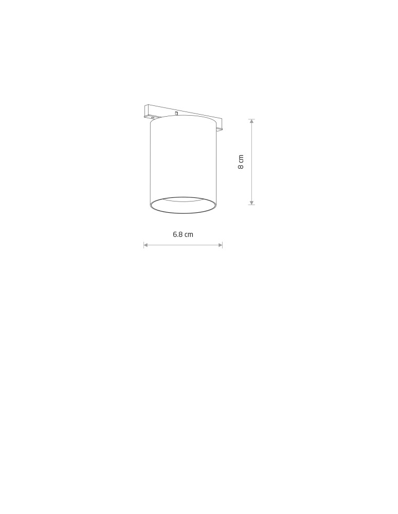 Nowodvorski NANO - LVM MUG LED 7W Systemy szynowe 1-obwodowy niskonapięciowy 24V NANO-LVM Lampy led Max moc 7W LED  3000K Czarn