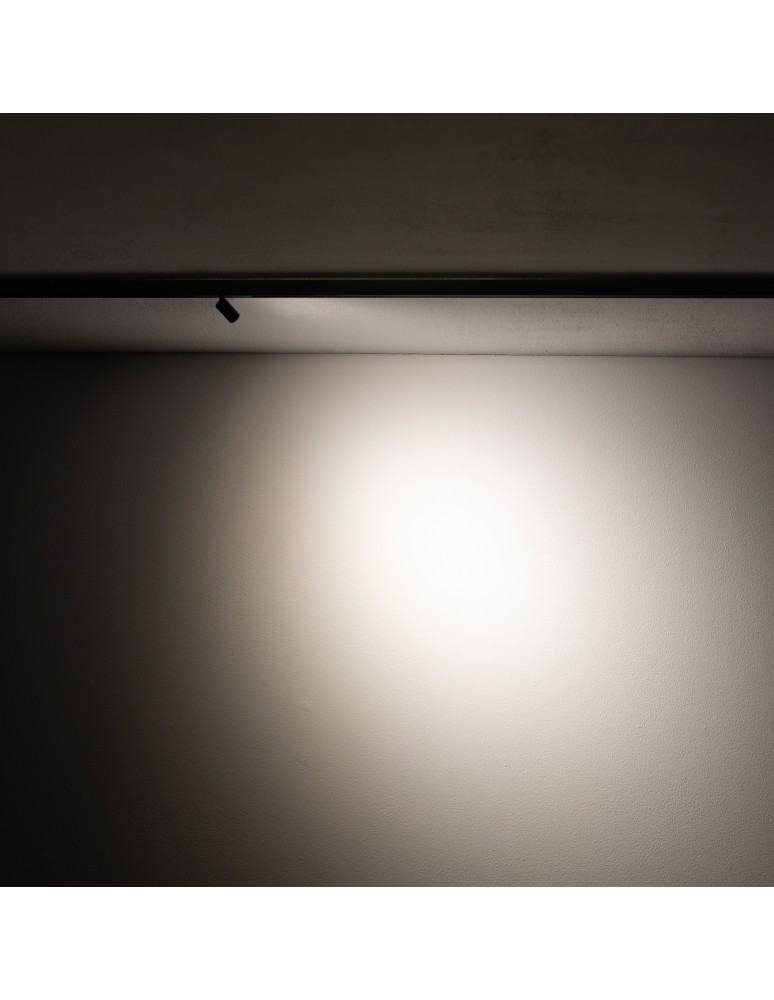 Magnetic rail lamps - Nowodvorski NANO - LVM SPOT LED 1W Rail systems 1-circuit low voltage 24V NANO-LVM led lamps Max power 1W LED 3000K Black - product kolory-swiatla.pl 2