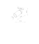 Nowodvorski NANO - LVM SPOT ZOOM LED 5W Systemy szynowe 1-obwodowy niskonapięciowy 24V NANO-LVM Lampy led Max moc 5W LED  3000K