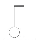 Pendant lamps over the island - Nowodvorski LINEO LED Ceiling Lights Max wattage 39W LED 3000K Black 11879 - product 1