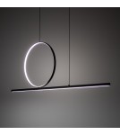 Pendant lamps over the island - Nowodvorski LINEO LED Ceiling Lights Max wattage 39W LED 3000K Black 11879 - product 2
