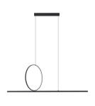 Pendant lamps over the island - Nowodvorski LINEO LED Ceiling Lights Max wattage 39W LED 3000K Black 11879 - product 3