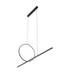 Pendant lamps over the island - Nowodvorski LINEO LED Ceiling Lights Max wattage 39W LED 3000K Black 11879 - product 4