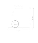 Nowodvorski LINEO LED  Lampy sufitowe Liniowa Max moc 39W LED  3000K Czarny 11879