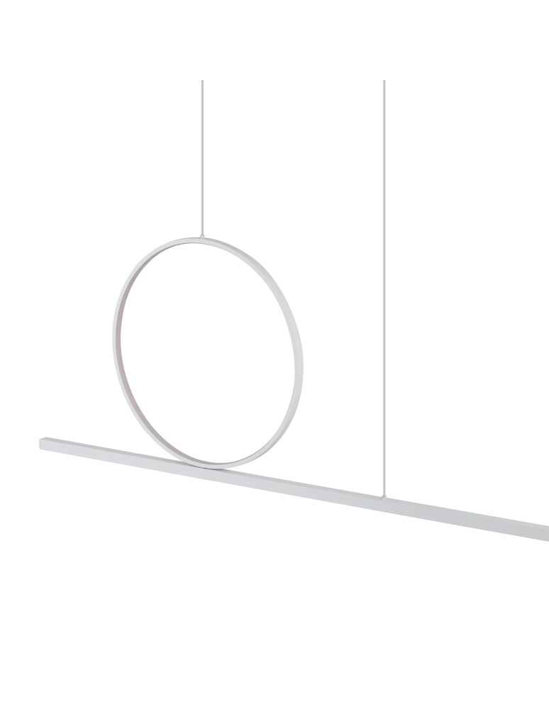 Pendant lamps over the island - Nowodvorski LINEO LED Ceiling Lights Max wattage 39W LED 3000K White 11885. - product kolory-swiatla.pl 4