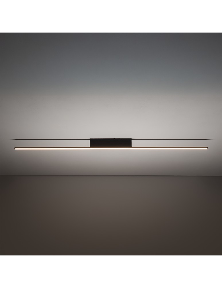 LED ceiling lamps - Nowodvorski GIAVELLOTTO LED M Ceiling Lights Linear Max wattage 25W LED 3000K Black 11887 - product kolory-swiatla.pl 2