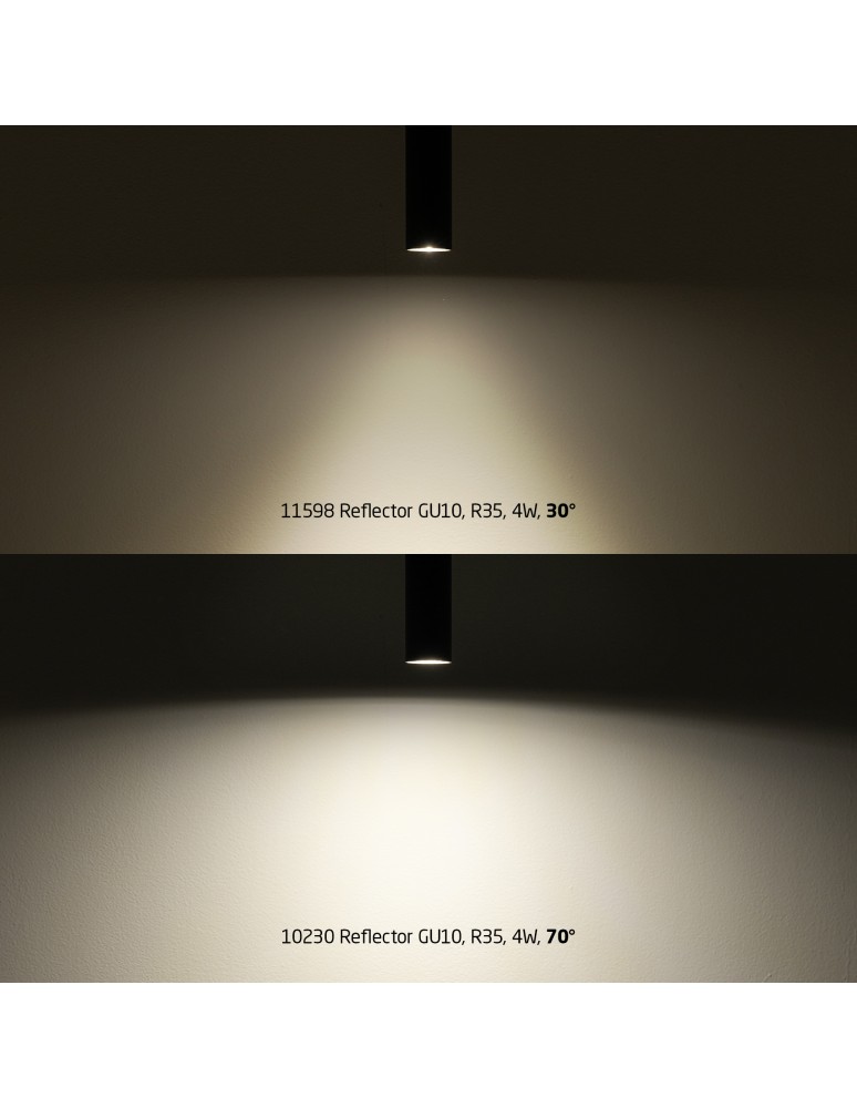 LED MR11 230V bulbs - Nowodvorski REFLECTOR LED, GU10, R35, 4W , CERAMIC GU10 R35 Max power 4W LED 3000K 11598 - product kolory-swiatla.pl 5