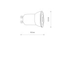 LED MR11 230V bulbs - Nowodvorski REFLECTOR LED, GU10, R35, 4W , CERAMIC GU10 R35 Max power 4W LED 3000K 11598 - product 6