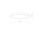 Nowodvorski DENIA LED S SENSOR  Lampy sufitowe Plafon Max moc 15W LED  4000K Biały 11760