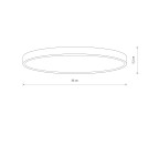 Plafonds with motion sensor - Nowodvorski DENIA LED M SENSOR Ceiling Lamps Plafond Max power 24W LED 3000K White 11761 - product 6