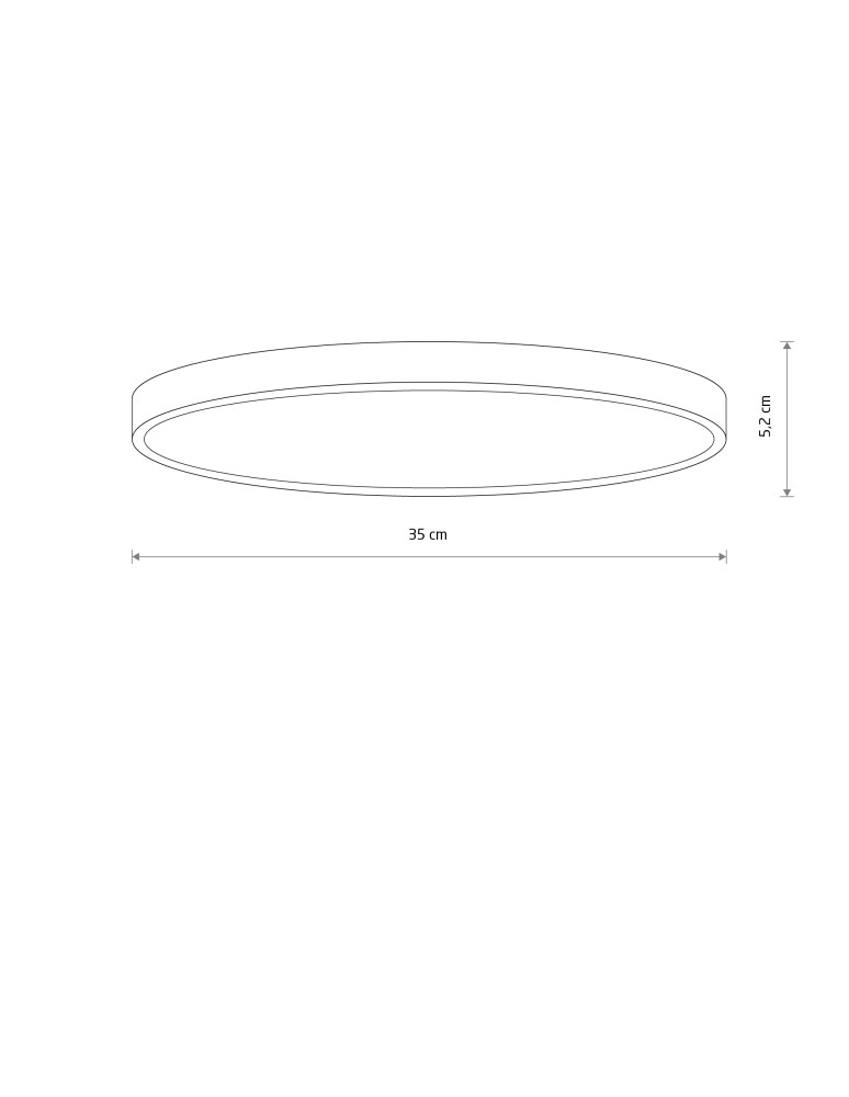 Plafonds with motion sensor - Nowodvorski DENIA LED M SENSOR Ceiling Lamps Plafond Max power 24W LED 3000K White 11761 - product kolory-swiatla.pl 6