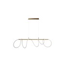 Azzardo ZIGZAG GO Wisząca Mosiądz Szczotkowany AZ6528