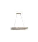 Glamour pendant lamps - Azzardo SPARKING PENDANT 120 CCT DIMM GO + PILOT Pendant Gold Shimmering Variable Light Color AZ6567 - product 1