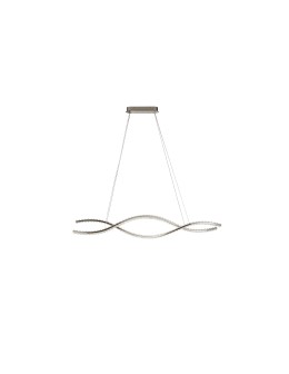 Azzardo SPARK WAVES PENDANT 150 CCT DIMM CH + PILOT Wisząca Chrom Połyskujący Zmienna Barwa Światła AZ6564