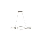 Glamour pendant lamps - Azzardo SPARK WAVES PENDANT 120 CCT DIMM CH + PILOT Pendant Gloss Chrome Variable Light Color AZ6562 - product 1