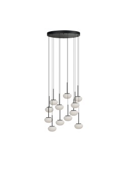 Azzardo SERENITY 12 BK Hanging Pendant Matte Black AZ6534