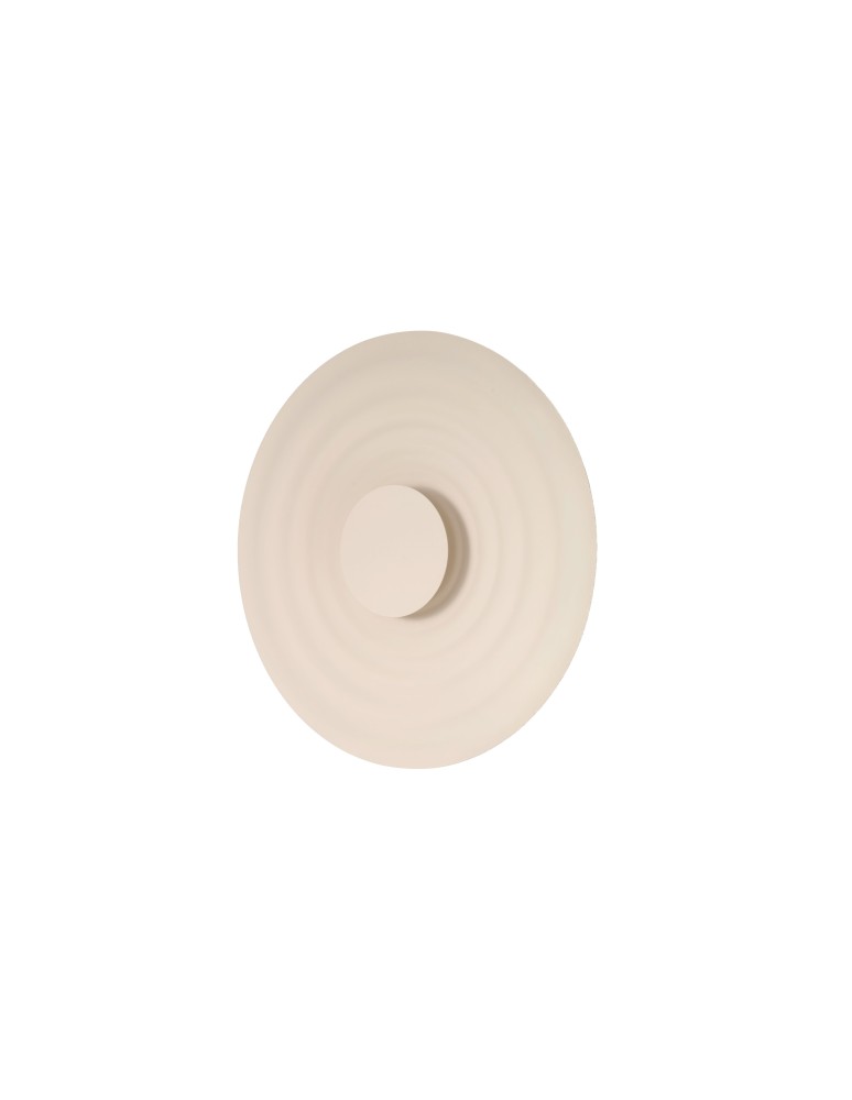 Designer wall lamps - Azzardo RIPPLE WALL 50 BEIGE Wall-mounted Beige Matte AZ6581 - product kolory-swiatla.pl 1