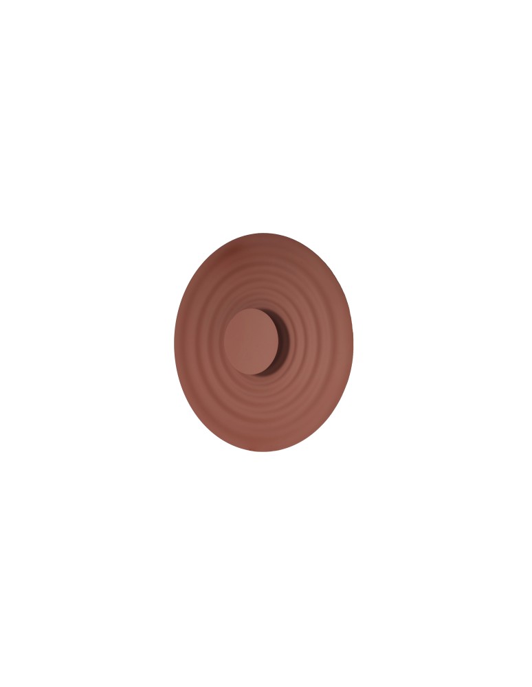 Designer wall lamps - Azzardo RIPPLE WALL 40 AUBURN Wall Mounted Chestnut Matte AZ6580. - product kolory-swiatla.pl 1