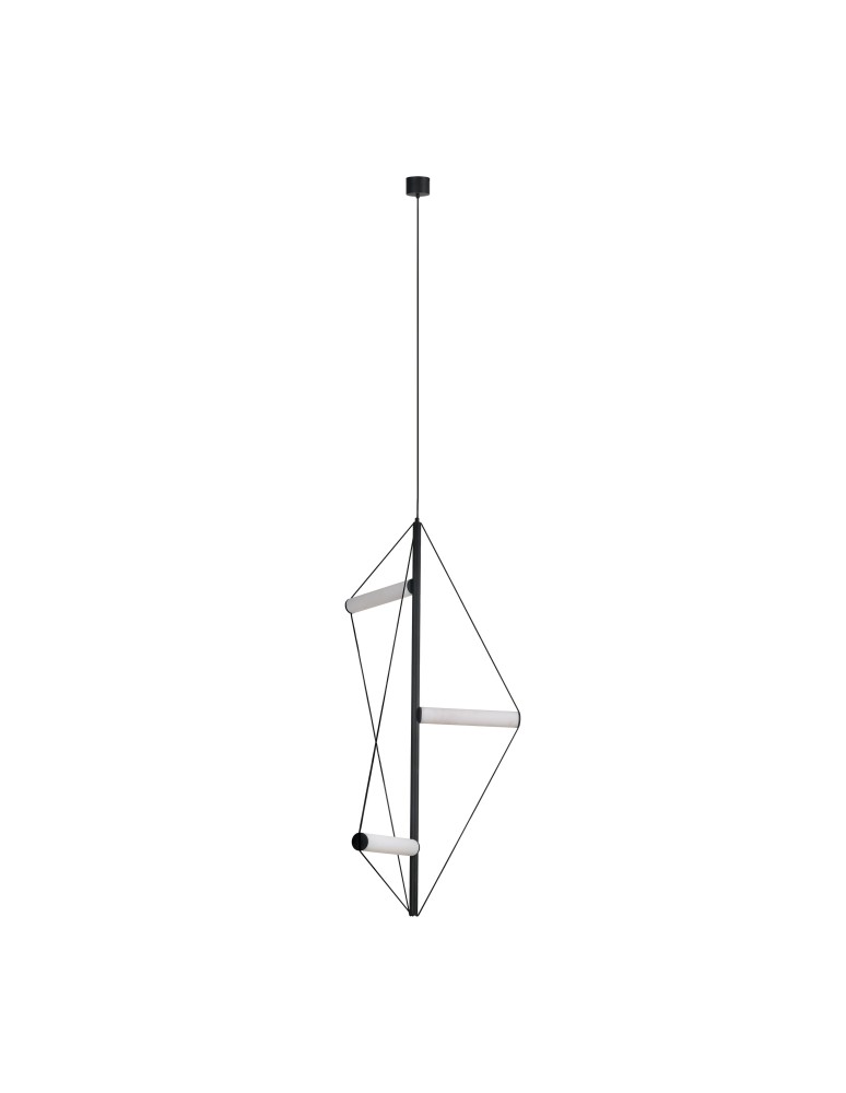 Designer pendant lamps - Azzardo ORION BK Hanging Pendant Matte Black AZ6535 - product kolory-swiatla.pl 1