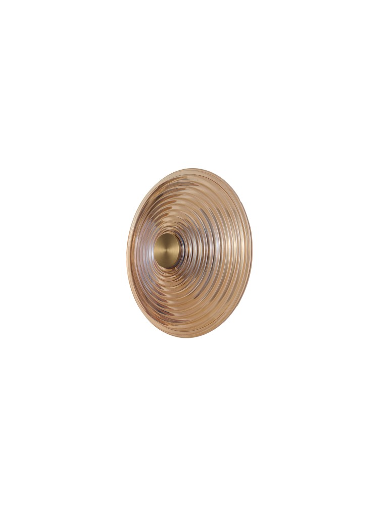 Designer wall lamps - Azzardo NAZAR WALL 30 Wall Mounted Glossy Amber AZ6530 - product kolory-swiatla.pl 1