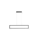 Pendant lamps over the island - Azzardo FADA 120 BK Wall Hanging Matte Black AZ6533 - product 1