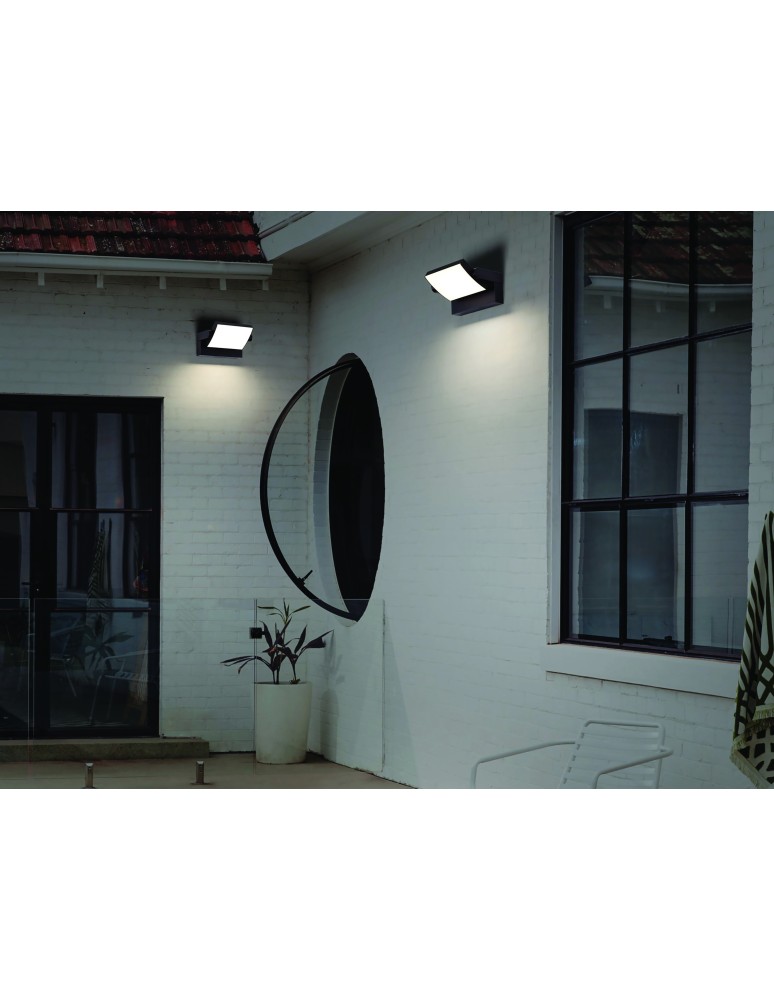 Outdoor lights with motion sensor - Azzardo DURANTE IP54 SENSOR CCT BK Wall-mounted Matte Black Variable Light Colour Sensor AZ6536 - product kolory-swiatla.pl 4