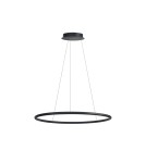 Pendant lamps circles - Azzardo APUS 80 BK Hanging Pendant Matte Black AZ6532 - product 1