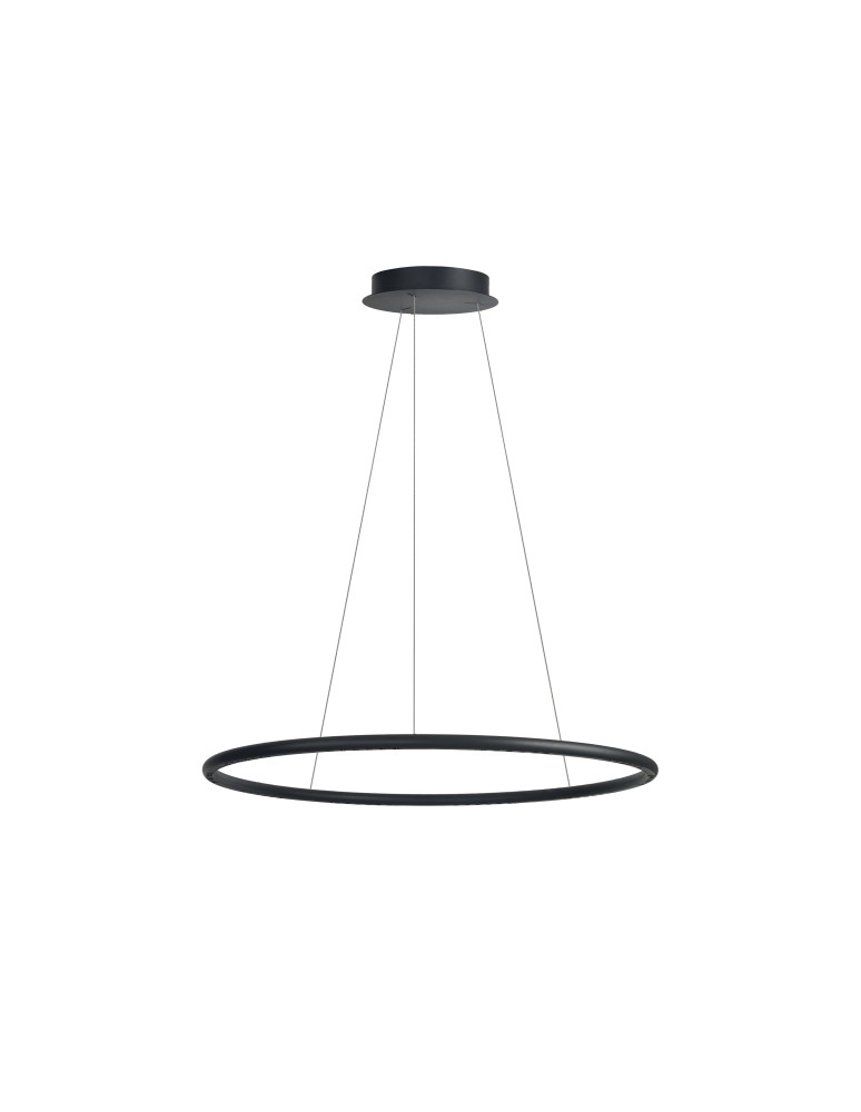 Pendant lamps circles - Azzardo APUS 80 BK Hanging Pendant Matte Black AZ6532 - product kolory-swiatla.pl 1
