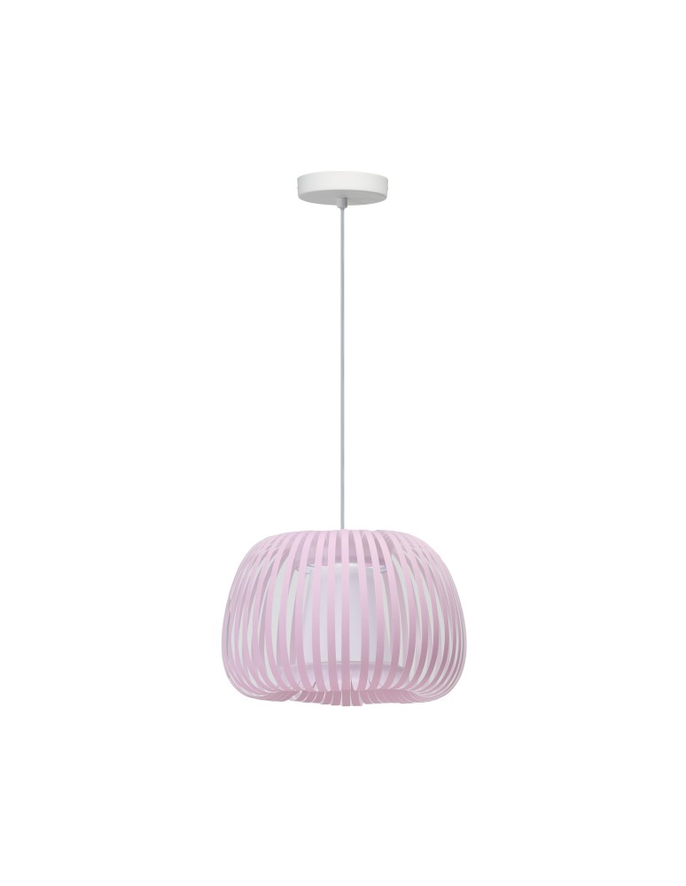 Children's pendant lamps - Azzardo AGORA PENDANT PINK Pendant Pink Fabric AZ6645 - product kolory-swiatla.pl 1