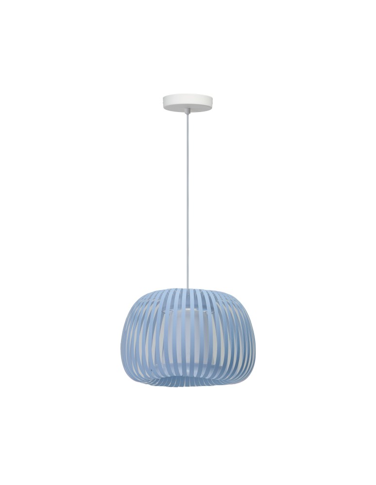 Children's pendant lamps - Azzardo AGORA PENDANT BLUE Pendant Blue Fabric AZ6642 - product kolory-swiatla.pl 1
