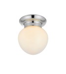 Scandinavian style ceiling lamps - Markslojd RONDA Ceiling 1L White/Chrome IP44 109029 - product 1