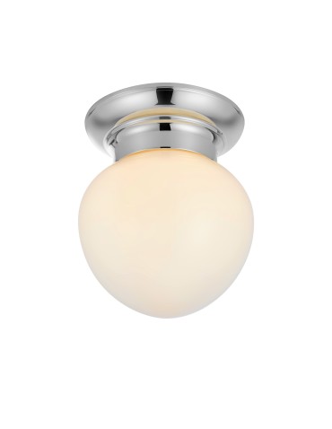 Markslojd RONDA Ceiling 1L White/Chrome IP44 109029