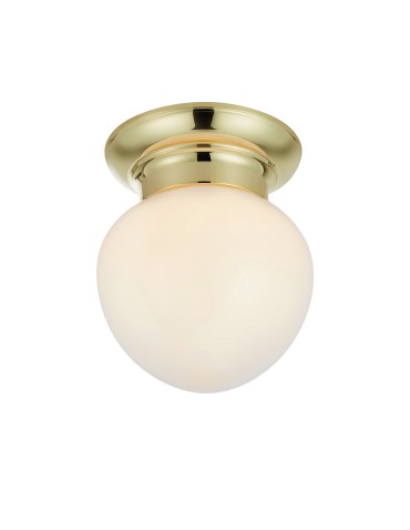 Markslojd RONDA Ceiling 1L White/Brass IP44 109030