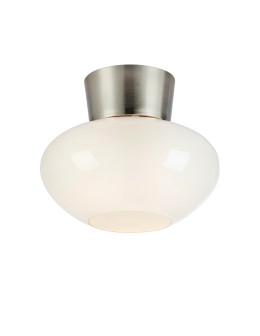 Markslojd MALAGA Ceiling 1L White/Satin Nickel 109025