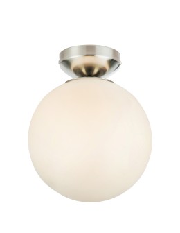 Markslojd STINTINO Ceiling 1L White/Satin Nickel IP44 109024