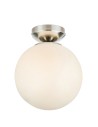 Markslojd STINTINO Ceiling 1L White/Satin Nickel IP44 109024