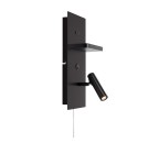 Reading wall lamps - Markslojd CARICA Wall mounted 1L LED USB-C with Switch Black 109018 - product 1