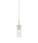 Single pendant lamps - Markslojd TIBIA Pendant 1L Transparent/Satin Nickel 109013 - product 1