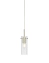 Markslojd TIBIA Pendant 1L Transparent/Satin Nickel 109013